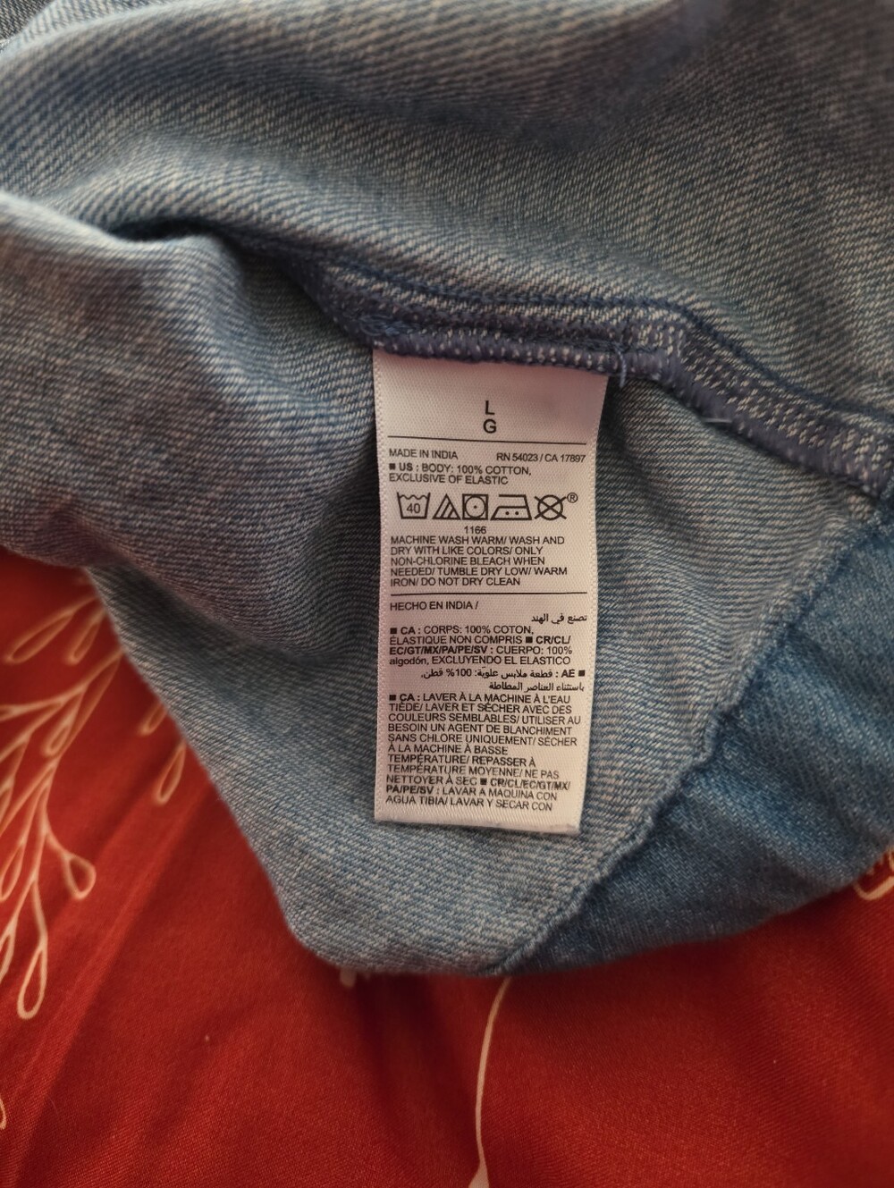 Old Navy Denim Midi Dress Womens Large Smocked Back Cotton Blue Sleeveless - Picture 7 of 7
